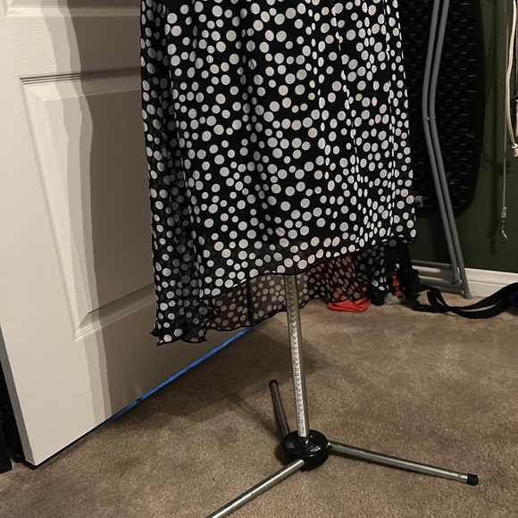 Chic Black and White Polka Dot Dress - Picture 3 of 12